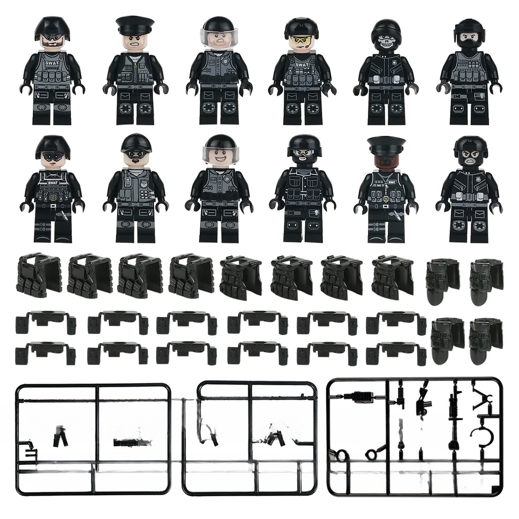 Moc Bộ Đồ Chơi Lắp Ráp Mô Hình Cảnh Sát 22 24 28