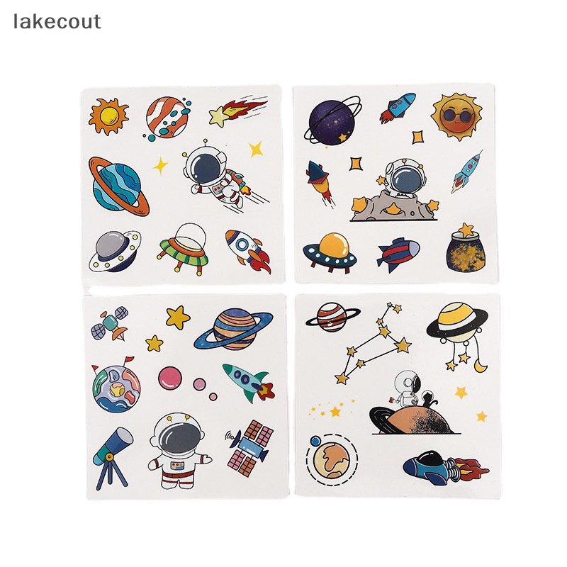 Miếng Dán Cốc Chống Thấm Nước Họa Tiết Phi Hành Gia Hoạt Hình Dễ Thương