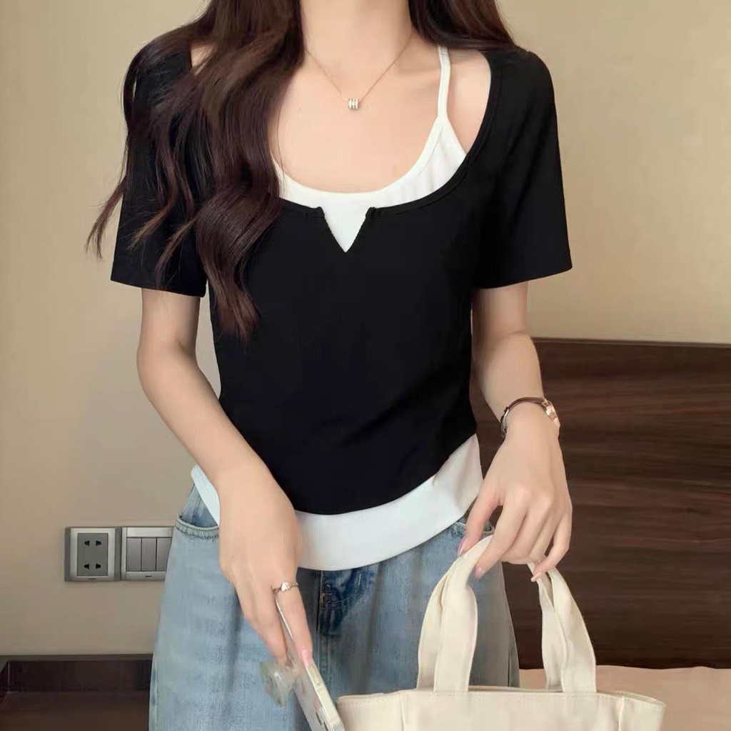 Thời Trang Bigsize Áo Thun Vải Thun Tăm 50 - 100Kg Dễ Thương