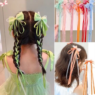 Set 2 kẹp tóc nơ tua rua cho bé gái yr
