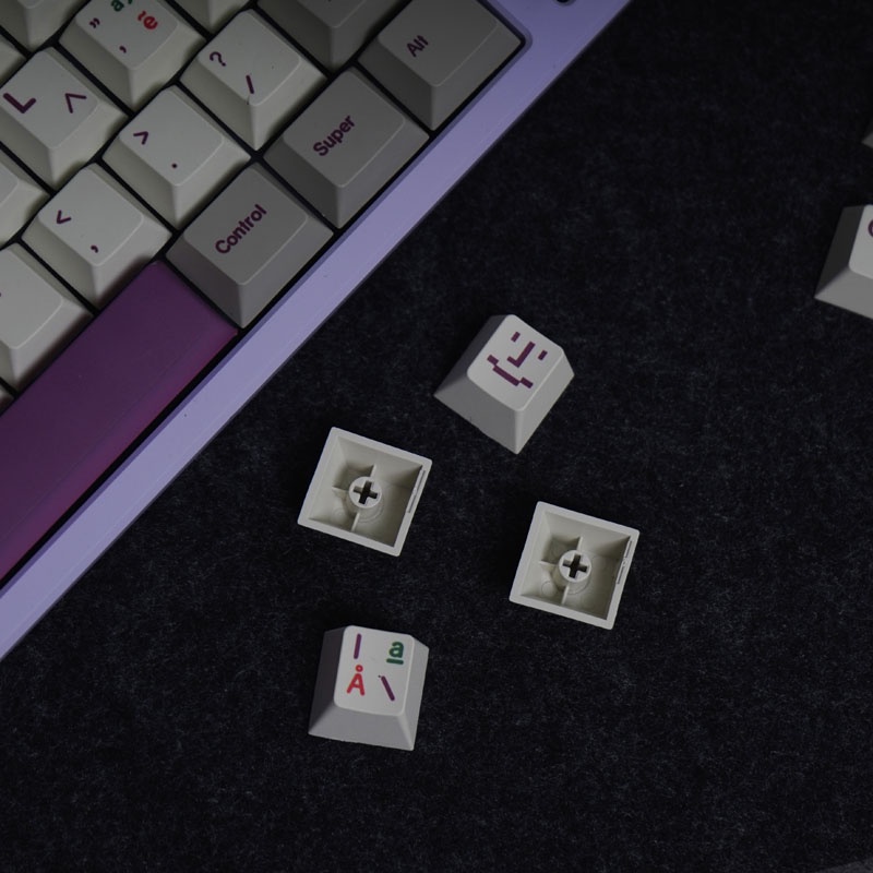 Bàn Phím 147 Phím Màu Tím Hy Lạp Phong Cách retro Dành Cho Game Thủ