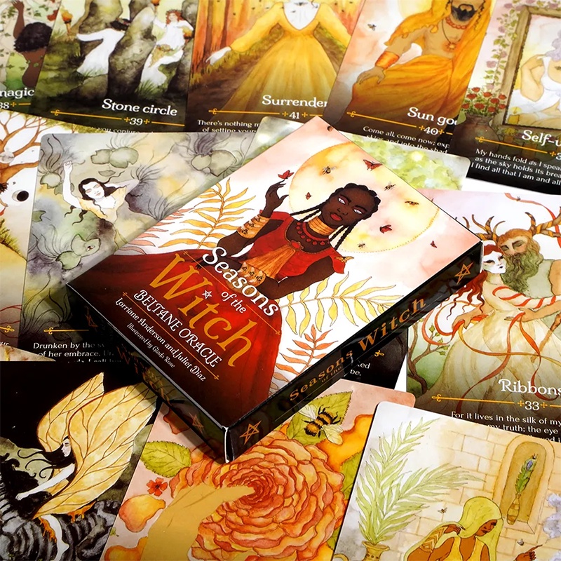 11*6.5cm Season of Witch Oracle Cards Beltane Oracle 44 Cards