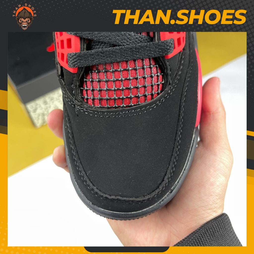 Giày JD4 Retro SE Red Thunder, JD4 Đen Đỏ - Than.Shoes