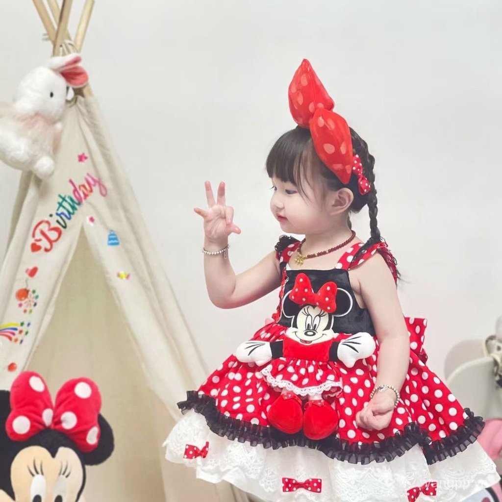 Hàng Mới Về Đầm Công Chúa lolita Hai Dây Phong Cách Cổ Điển Thời Trang Mùa Thu Cho Bé Gái