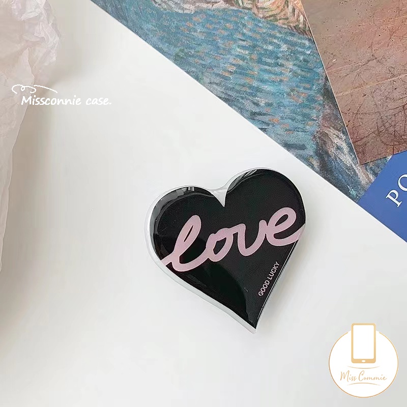 Giá Đỡ Điện Thoại Dạng Nhẫn Hình Trái Tim / Bươm Bướm / Trái Tim Hoạt Hình Dễ Thương Thông Dụng Có Thể