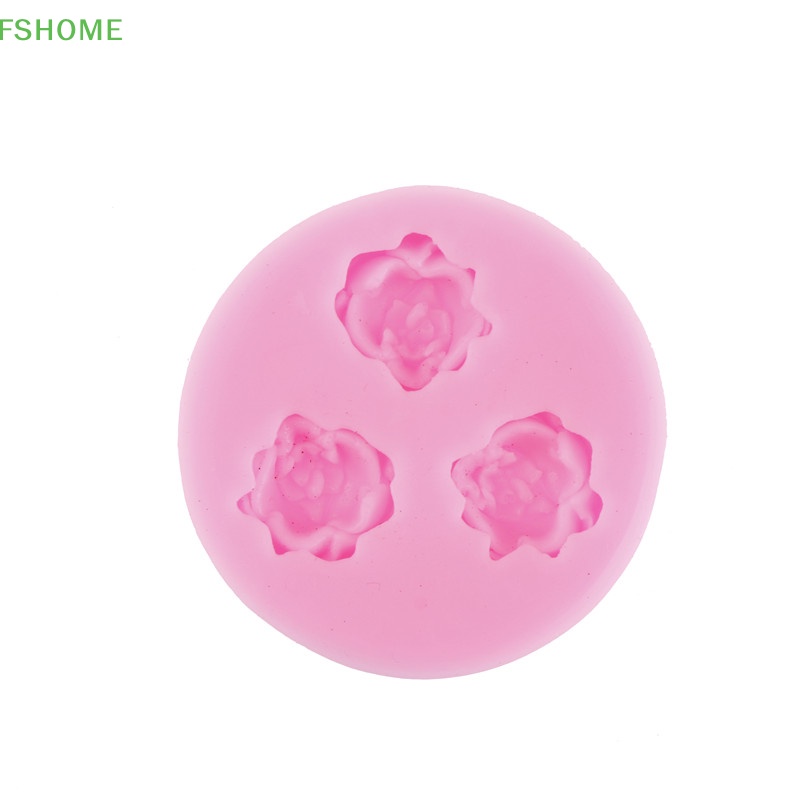 Khuôn silicone Tạo Hình Hoa Hồng 3d Trang Trí Bánh Fshn