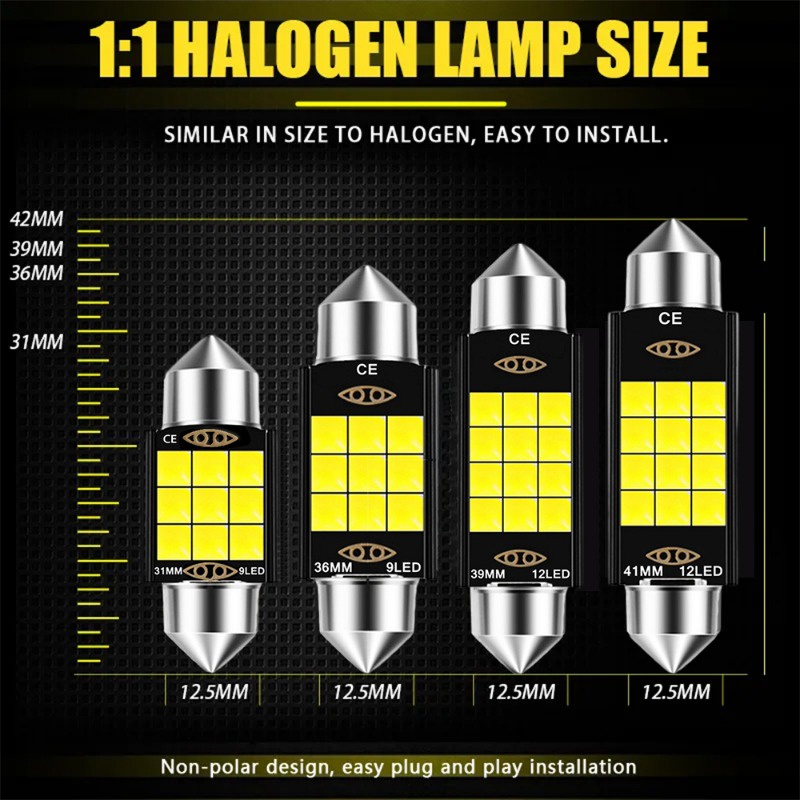 Đèn led 12v 3030 Ánh Sáng Trắng Tiết Kiệm Năng Lượng Cho Xe Hơi
