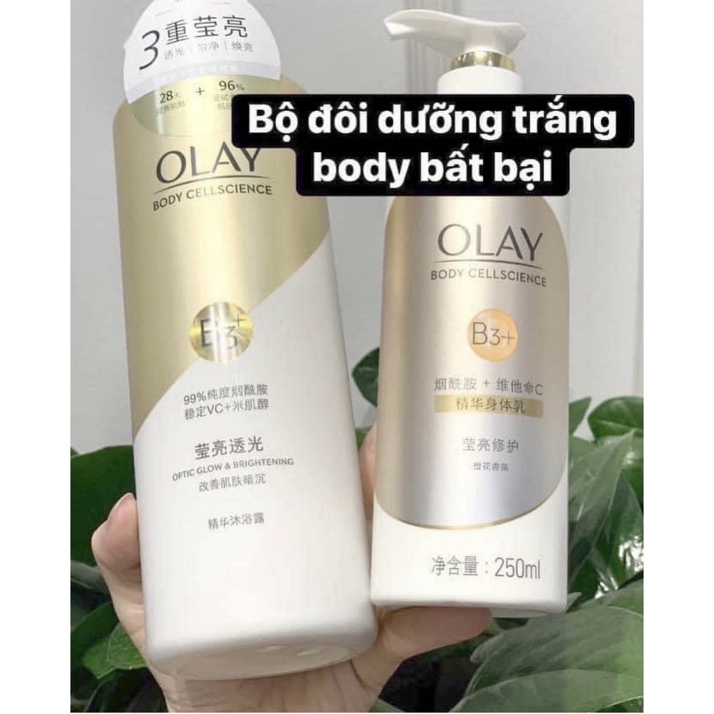 COMBO OLAY SỮA TẮM 500ML + LOTION 250ML