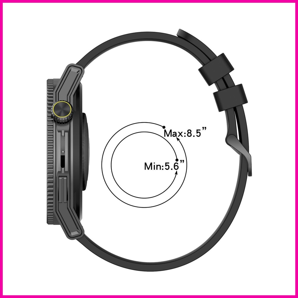 Dây Đeo Thay Thế Bằng Silicon Mềm Thoáng Khí Nhiều Màu 20mm Chowatchgt3 se