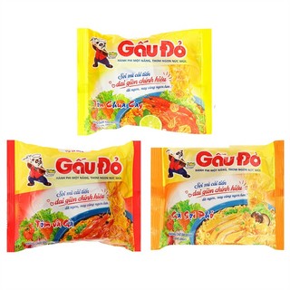 Mì gấu đỏ tôm gà / sợi phở / tôm chua cay gói 63g