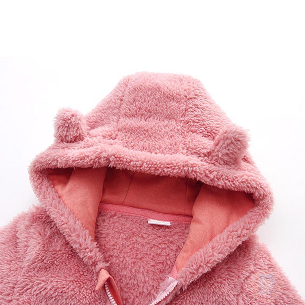 Bộ Áo Liền Quần Mùa Đông Tay Dài Có Mũ Trùm Và Khóa Kéo Cho Bé laa6-baby