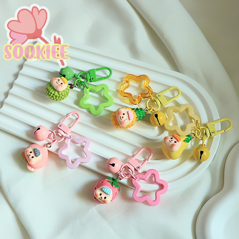 Móc khóa SayMakerLace hình búp bê hoạt hình mini bằng nhựa resin dễ thương