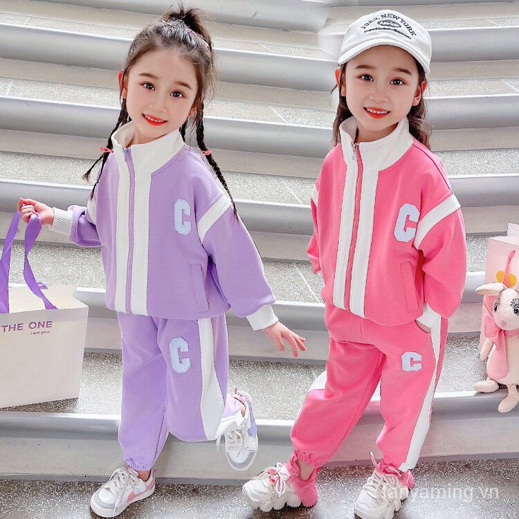 Set Đồ Thể Thao Phong Cách Phương Tây Thời Trang Mùa Thu 2023 Cho Bé Gái