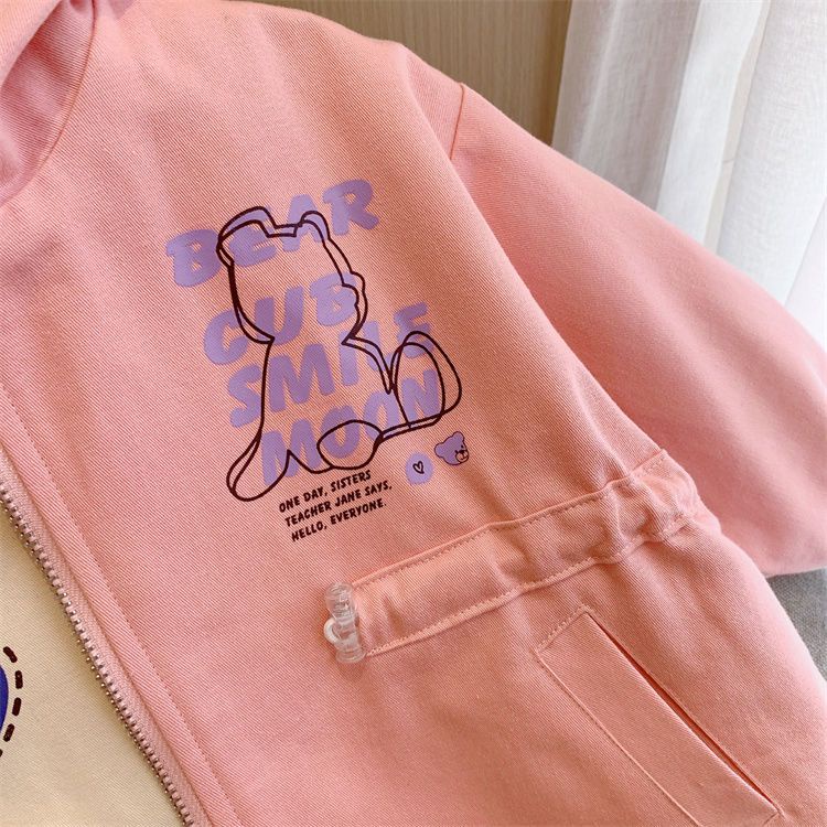 Áo Hoodie Hai Mặt In Họa Tiết Hoạt Hình Thời Trang Xuân Thu Cho Bé Gái 2-9 Tuổi