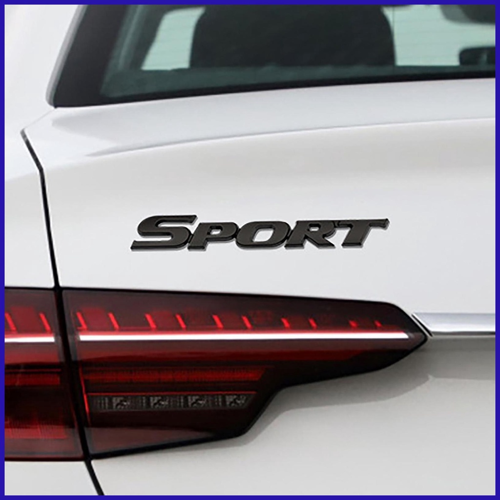 FENDER Miếng Dán logo 3d Bằng Kim Loại In Chữ sport Trang Trí Xe Hơi