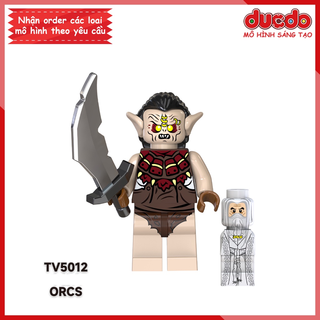 Minifigures nhân vật phim Chúa Tể Những Chiếc Nhẫn tuyệt đẹp - Đồ chơi Lắp ghép Xếp hình Mô hình Mini TV6402