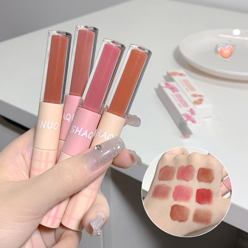 Son Môi Hai Đầu Cho Màu Nhung Lì Kháng Nước Lâu Trôi Không Phai Và Dưỡng Ẩm Môi
