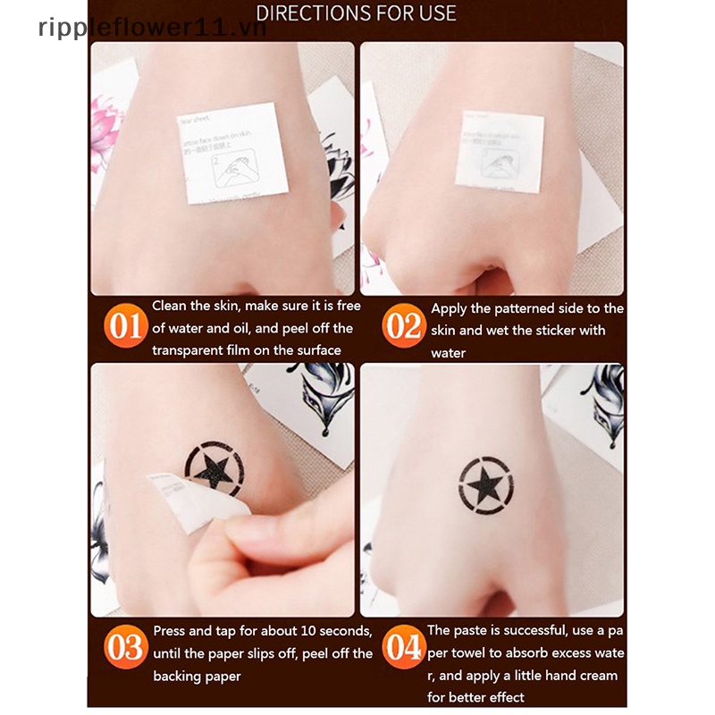 Set 10 Hình Xăm Dán Dạ Quang Chống Nước Chủ Đề halloween