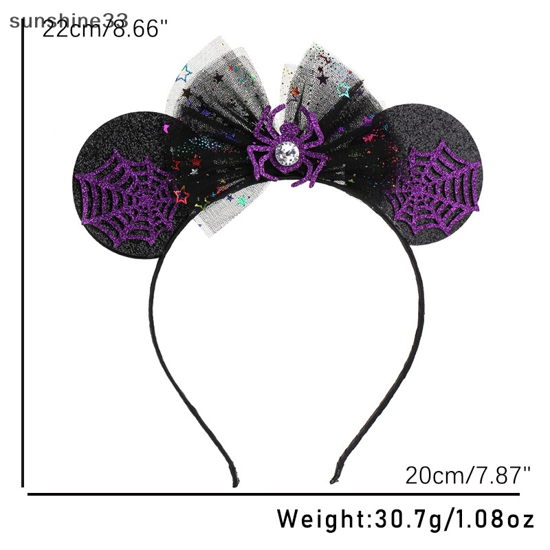 Băng Đô Cài Tóc Hình Dơi Nhện Hóa Trang halloween