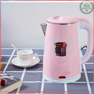 Ấm đun nước siêu tốc jiplai thái lan cao cấp - ruột inox 304, vỏ cách nhiệt - đun sôi cực nhanh