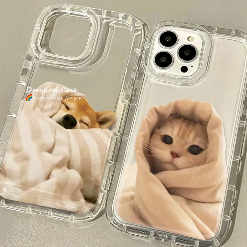 XIAOMI Redmi Ốp Điện Thoại Chống Sốc Hình Chó / Mèo Ngủ Cho Redmigala1Plus redmi Note12 11 10 9Pro Xiaomi11Lite redmi a1 12c 10c 9a 9c 9t