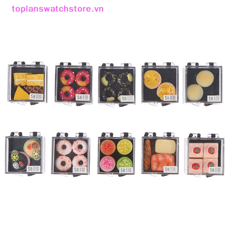 Toplanswatchstore Mô Hình Bánh Kem Tráng Miệng Tỉ Lệ 1: 12 Trang Trí Nhà Búp Bê vn