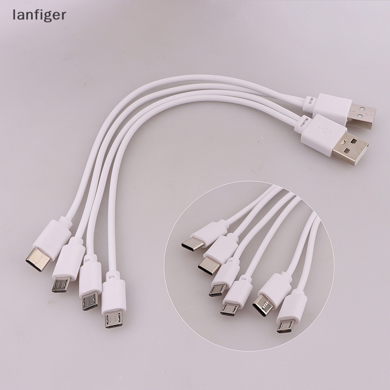 1 Dây Cáp Sạc Chuyển Đổi 2 Trong 1 Từ Đầu Cắm usb Sang Cổng Cắm micro usb / type-c Cho Điện Thoại Thông Minh / Máy Tính Bảng android