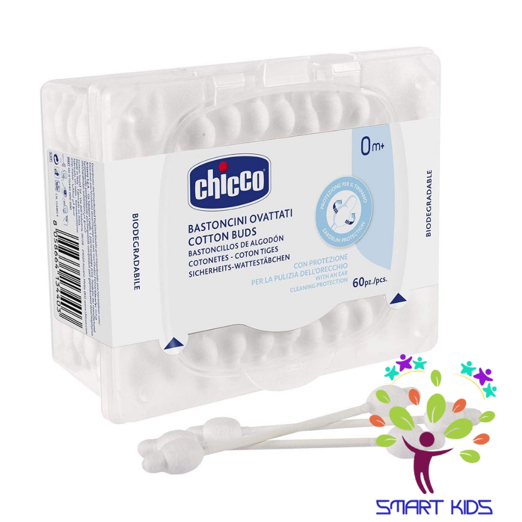 Tăm bông hồ lô cho trẻ sơ sinh Chicco 0M+