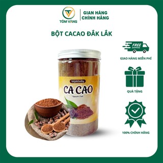 Bột ca cao organic đắk lắk nguyên chất tôm vàng - hũ 500g