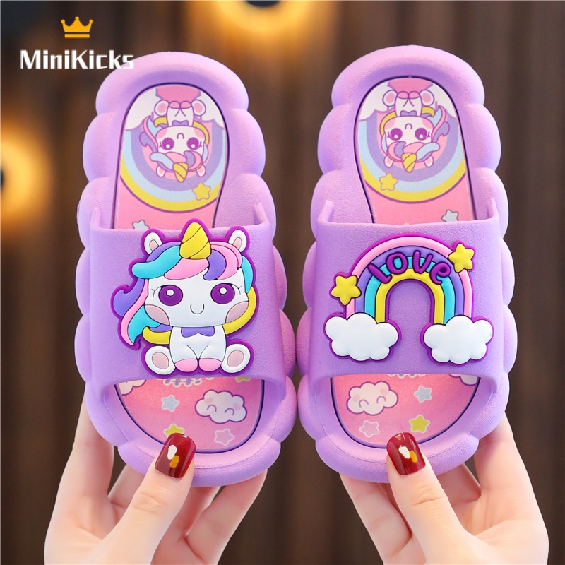 MiniKicks dép bé gái dép cho  bé gái Mềm mại và thoải mái xuất hiện thời trang 2023 NEW STYLE RTX23936NU 38Z230923