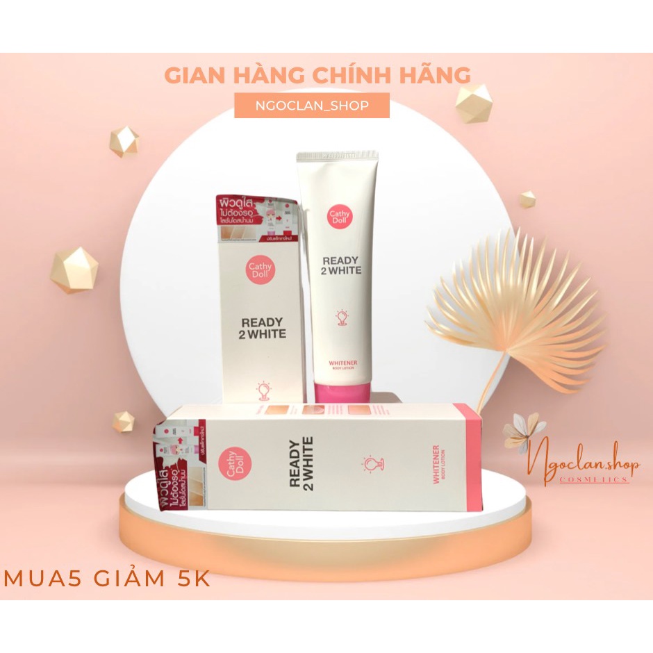 (Auth Thái) Sữa dưỡng thể trắng da CathyDoll Ready 2 White Whitener Body Lotion 150ml - Chính Hãng