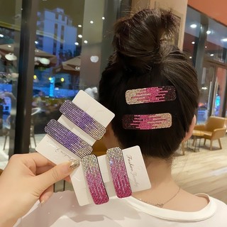 Thời trang kẹp tóc đính đá nhiều màu sắc kiểu dáng đơn giản dành cho nữ