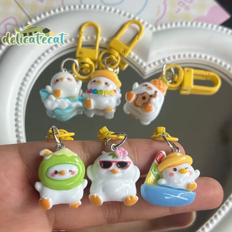 Móc Khóa Treo Túi Xách / Điện Thoại Trang Sức Hình Chú Vịt Dễ Thương