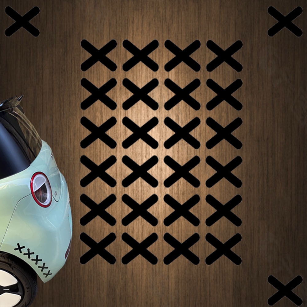 Miếng Dán Trang Trí Kính Chắn Gió Xe Hơi / Xe Máy Họa Tiết Hoạt Hình Vui Nhộn