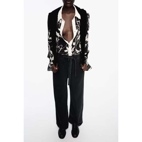 Hàng Mới Về Áo Sơ Mi Dài Tay In Họa Tiết Hoa Phong Cách Âu Mỹ Thời Trang Mùa Thu 2023 w025 9857