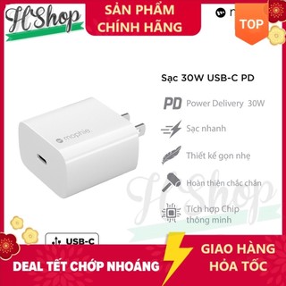 Sạc nhanh Mophie Power Delivery PD 30W / 20W   USB-C - Hàng chính hãng