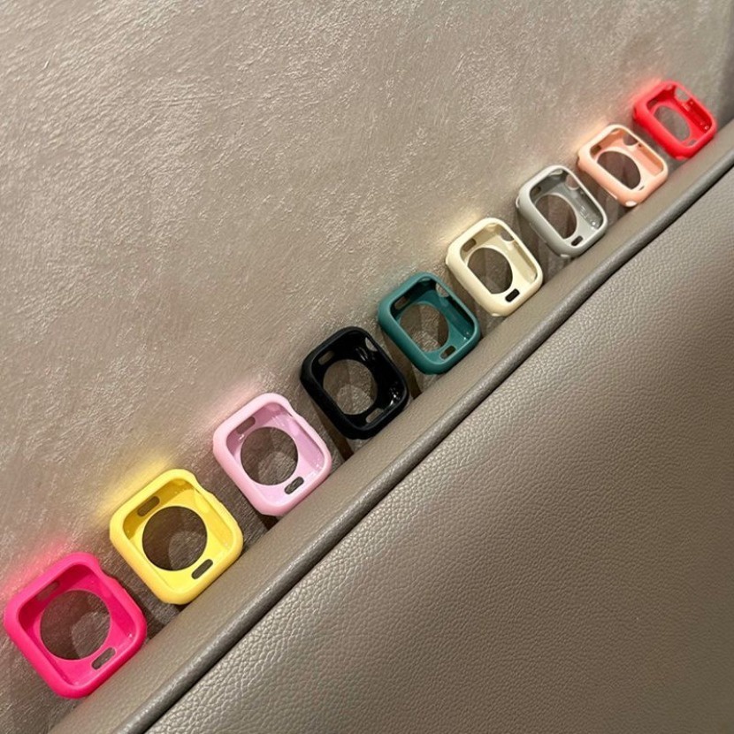 Ốp silicone Mềm Bảo Vệ Đồng Hồ apple watch 9 8 7 6 se 5 4 ultra 2 49mm 45mm 42mm 38mm 44mm 40mm 41mm
