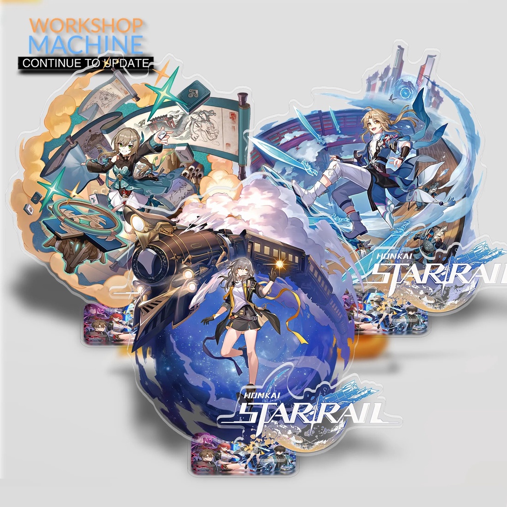 Mô hình Standee Honkai Star Rail Science Fantasy Anime Characters Acrylic Phụ kiện trang trí để bàn góc học tập