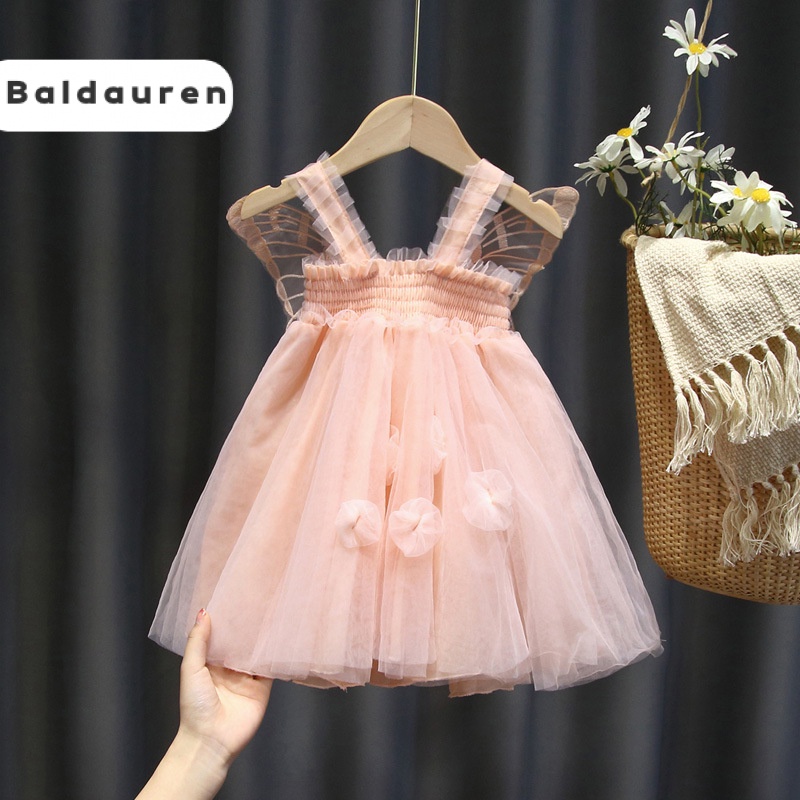 ShiningTreasures Váy Bé Gái váy váy trẻ em công chúa bé gái thời trang dễ thương đẹp 2023 NEW KLQ230001C 40Z231007