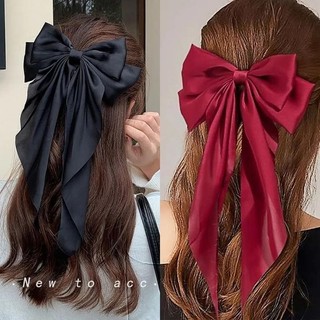 Kẹp Tóc Hình Nơ Lớn Phong Cách Hàn Quốc Cho Nữ