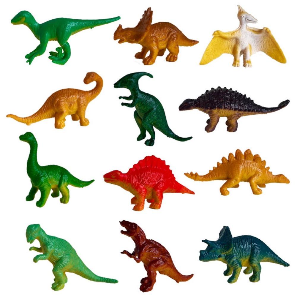 Set 12 Mô Hình Khủng Long mini 26edie Bằng Cao Su Mềm