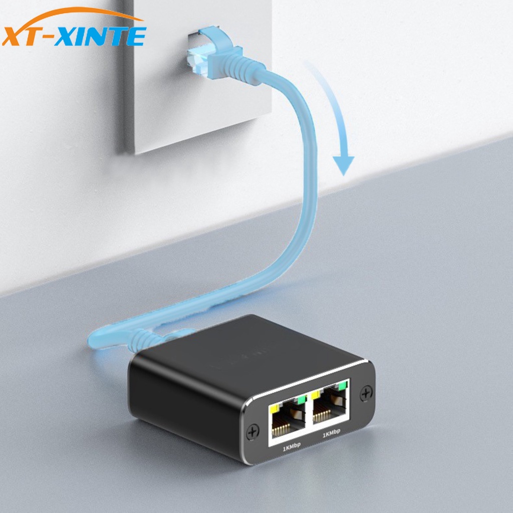 Đầu Chia Cổng rj45 1 Sang 2 Cổng lan ethernet 1x2 1000mbps