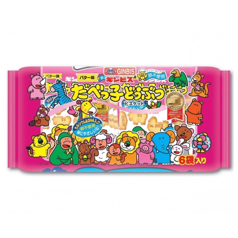 Bánh Quy Tươi Ginbis Hình Thú Bổ Sung DHA Cho Bé27GX6 GOI
