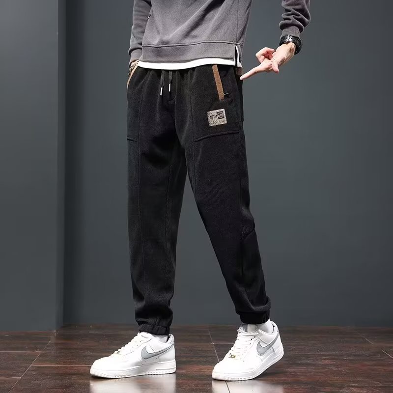 Quần Thể Thao cotton Nhung Dày Dặn Thoáng Khí Phong Cách Châu Âu Mới Cho Nam