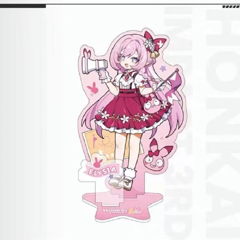 Mô hình Standee MIHOYO Genuine Acrylic Game Honkai Impact 3 Kiana Seele Mei Phụ kiện trang trí để bàn góc học tập