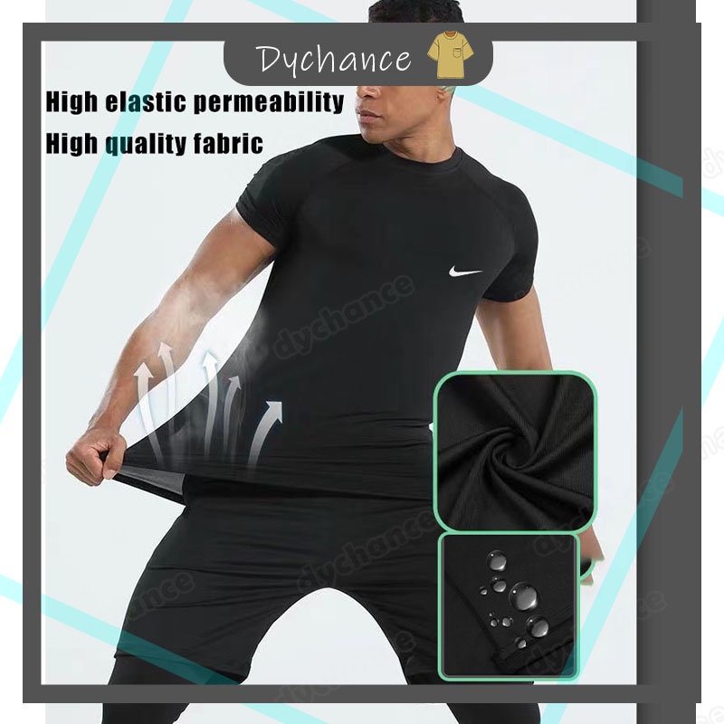 Set Đồ Thể Thao 2 Món Gồm Áo + Quần Dài + Áo Thun Ôm Dáng Phong Cách Thể Thao Thời Trang Cho Nam