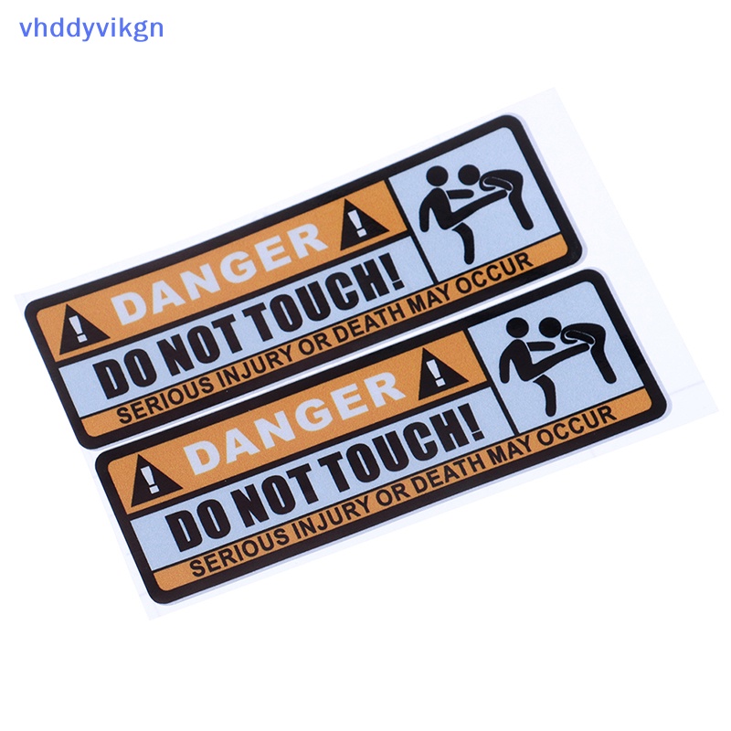 Miếng Dán Cảnh Báo In Chữ vhdd do not touch Bằng pvc Chống Thấm Nước Trang Trí Xe Hơi vn