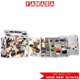 Sách Premium Boxset Haikyu!! - Tập: 1 - 15 (Bộ 15 Cuốn) - Tặng Kèm Bìa Áo Hiệu Ứng UV + Bìa Áo Hiệu Ứng Metalize