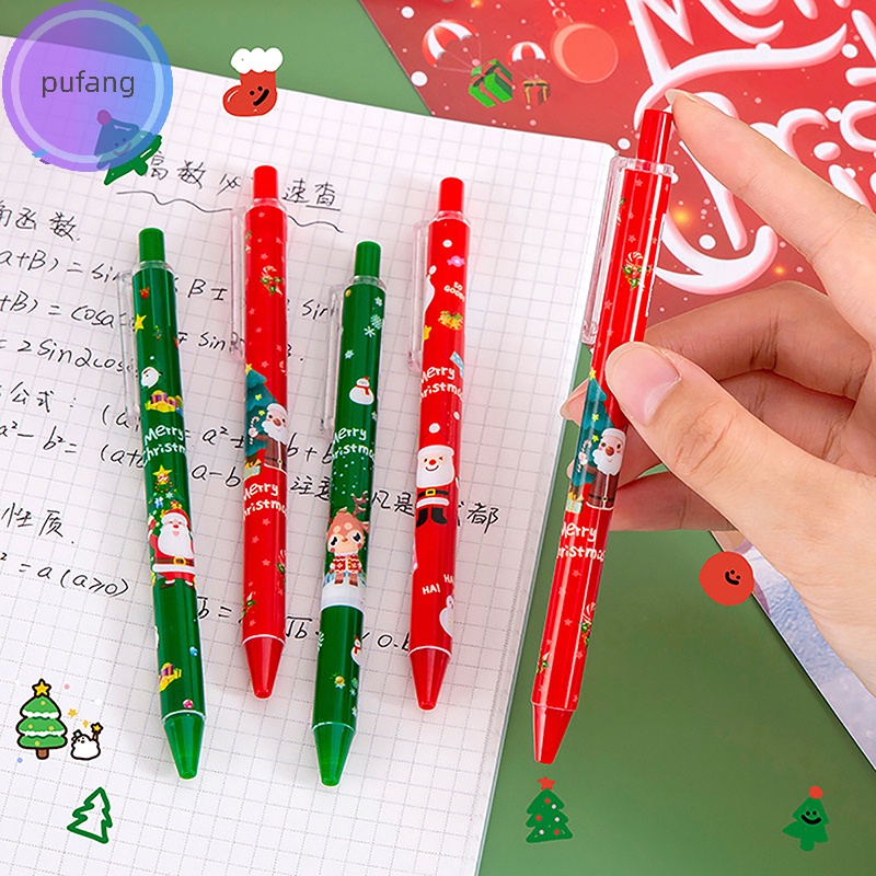 Bút Mực gel Ngòi 0.5mm Họa Tiết Giáng Sinh Dễ Thương