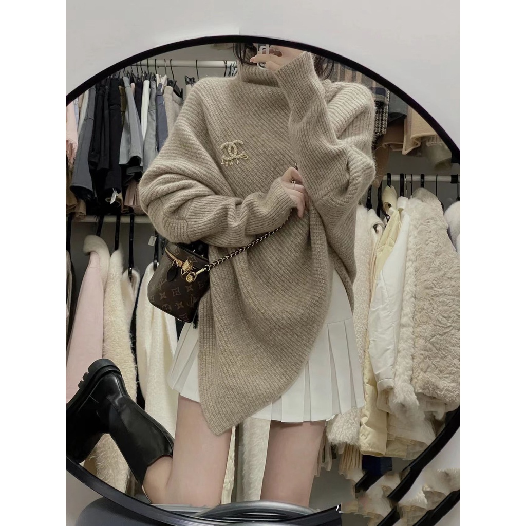 Bộ Áo sweater Phối Chân Váy Phong Cách Hàn Quốc Thời Trang Thu Đông Hàng Mới 2023